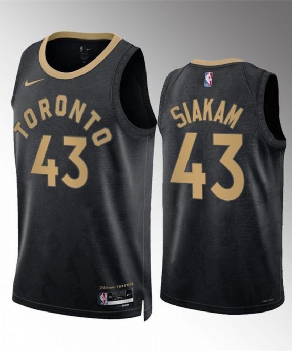 Camiseta Pascal Siakam #43 Toronto Raptors 2023 Negro City Edition