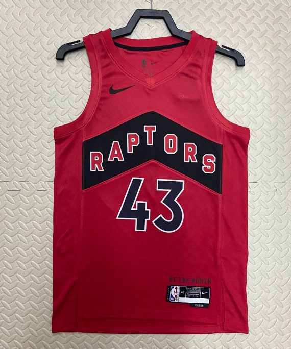 Camiseta Pascal Siakam #43 Toronto Raptors 2023 Rojo