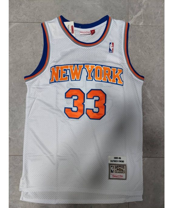 Camiseta Patrick Ewing #33 New York Knicks Classic Edition Blanco