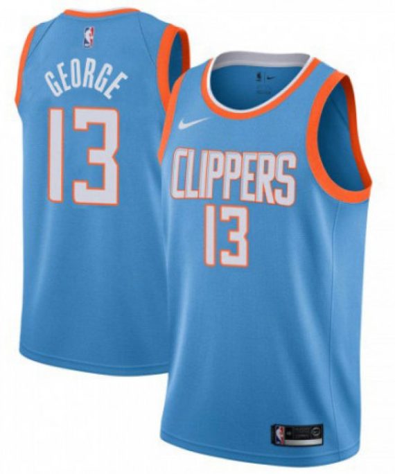 Camiseta Paul George #13 Los Angeles Clippers 19/20 Azul City Edition
