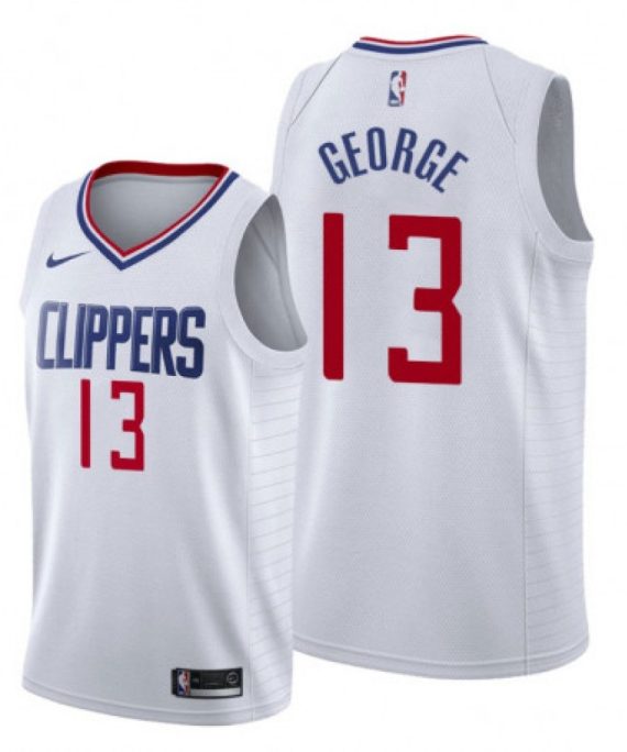 Camiseta Paul George #13 Los Angeles Clippers 19/20 Blanco Association