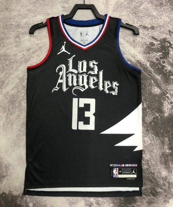 Camiseta Paul George #13 Los Angeles Clippers 2023 Negro Jordan Limited Edition
