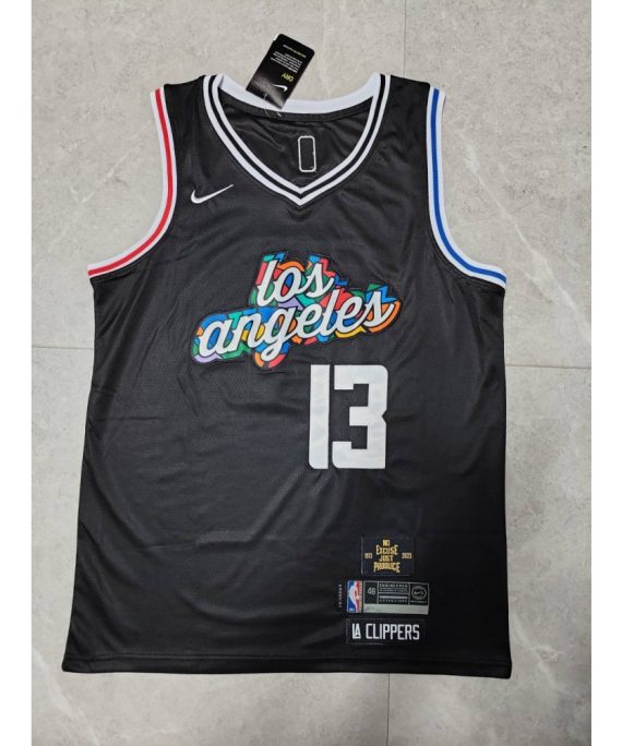 Camiseta Paul George #13 Los Angeles Clippers 22/23 Negro