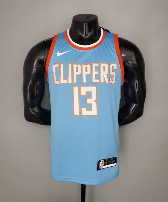 Camiseta Paul George #13 Los Angeles Clippers Azul