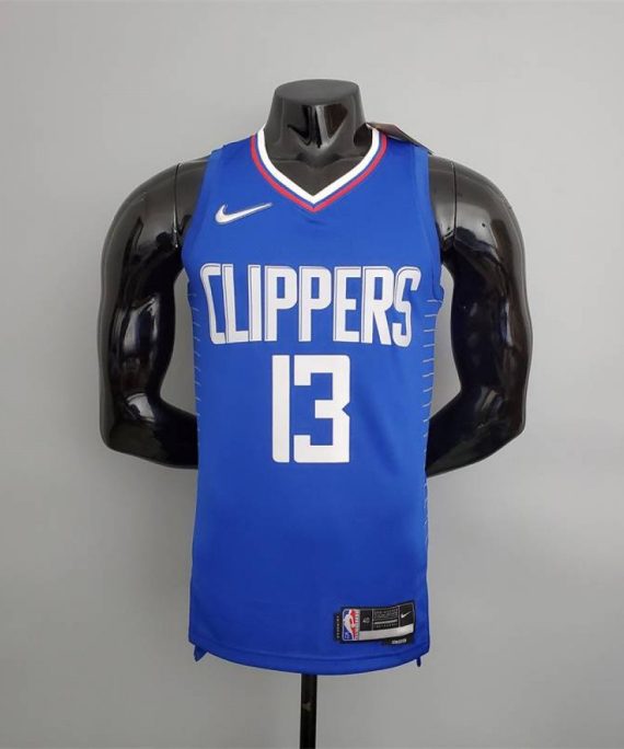Camiseta Paul George #13 Los Angeles Clippers Edición 75 Aniversario Azul