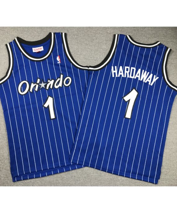 Camiseta Penny Hardaway #1 Orlando Magic Classic Edition Azul Niño