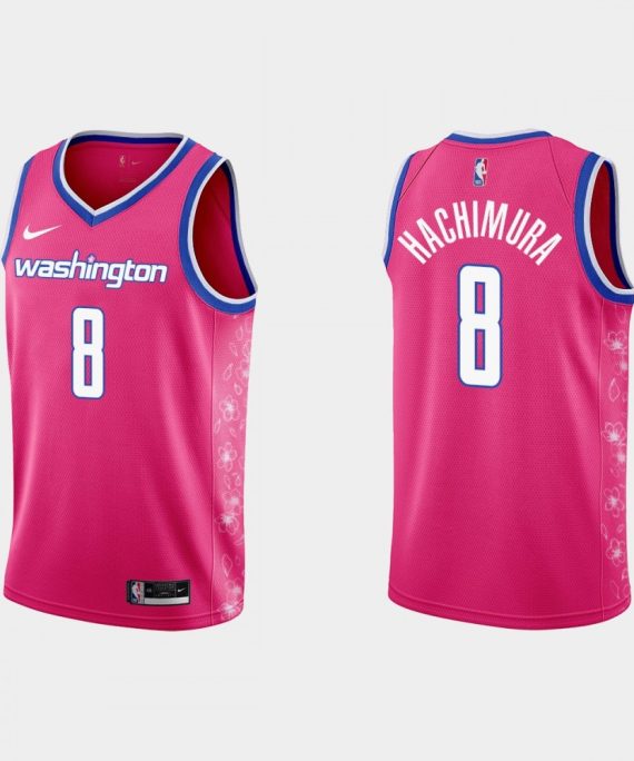 Camiseta Rui Hachimura #8 Washington Wizards 22/23 Rosa City Edition