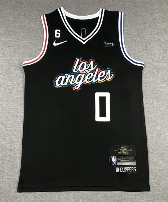Camiseta Russell Westbrook #0 Los Angeles Clippers 2023 City Edition Negro
