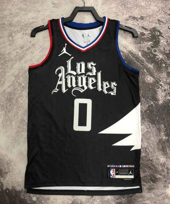 Camiseta Russell Westbrook #0 Los Angeles Clippers 2023 Negro Jordan Limited Edition
