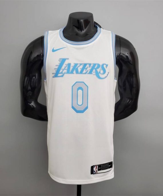 Camiseta Russell Westbrook #0 Los Angeles Lakers 2021 Clásico Edition Blanco