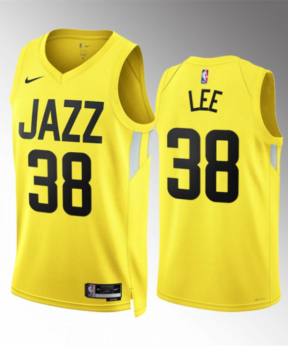 Camiseta Saben Lee #38 Utah Jazz 2023 Amarillo