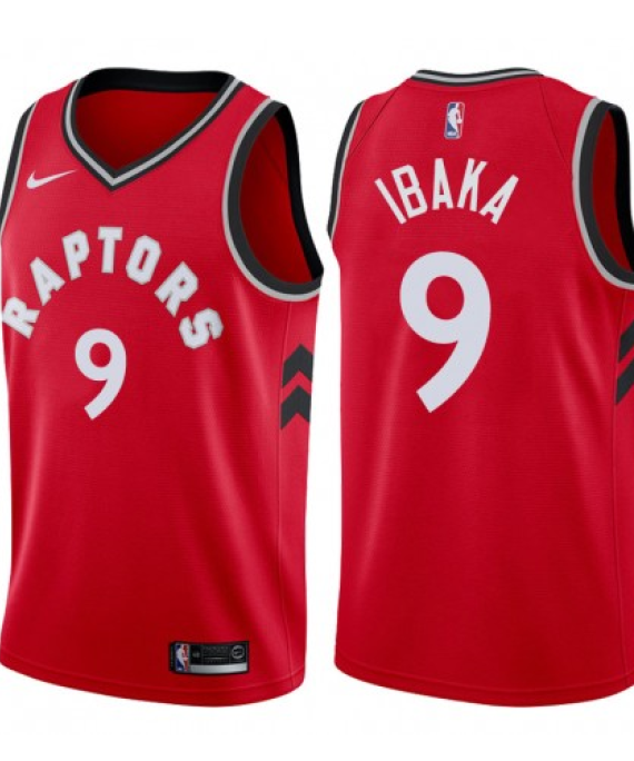 Camiseta Serge Ibaka #9 Toronto Raptors Rojo Icon Edition
