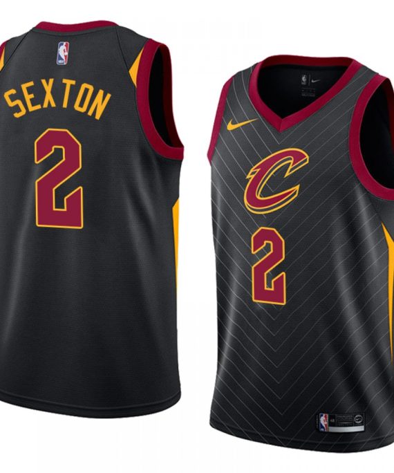 Camiseta Collin Sexton #2 Cleveland Cavaliers 17/18 Negro