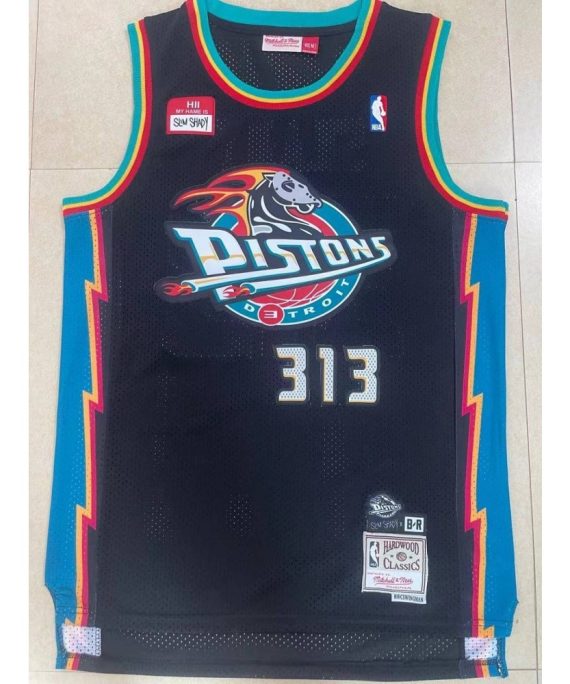 Camiseta Shady #313 Detroit Pistons x Eminem Negro