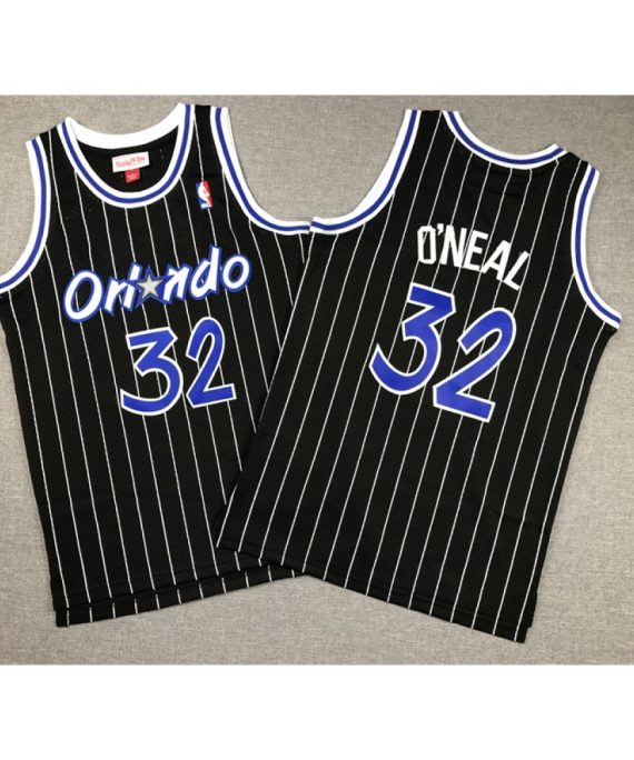 Camiseta Shaquille O'Neal #32 Orlando Magic Clásico Edition Negro Niño
