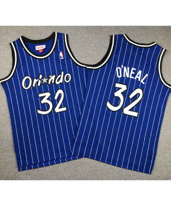 Camiseta Shaquille O'Neal #32 Orlando Magic Classic Edition Azul Niño