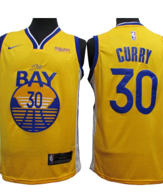 Camiseta Stephen Curry #30 Golden State Warriors 2020 Amarillo Statement