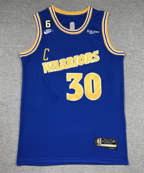 Camiseta Stephen Curry #30 Golden State Warriors 2023 Azul Icon Edition