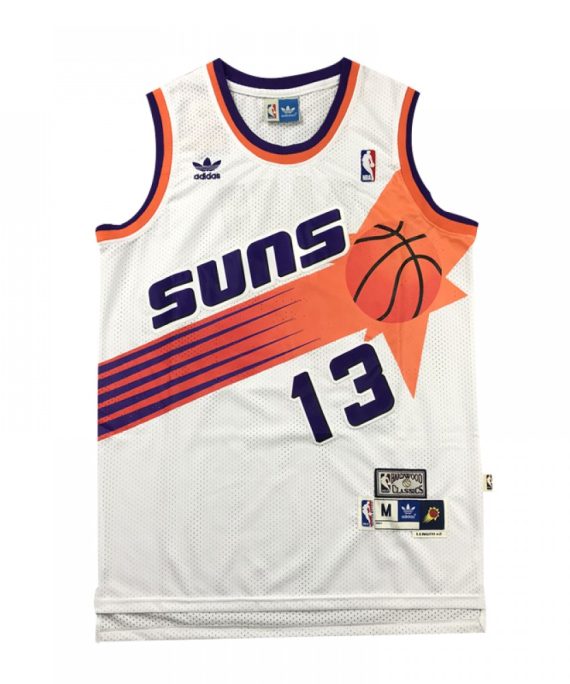 Camiseta Steve Nash #13 Phoenix Suns 2020 Blanco Estampado Edition