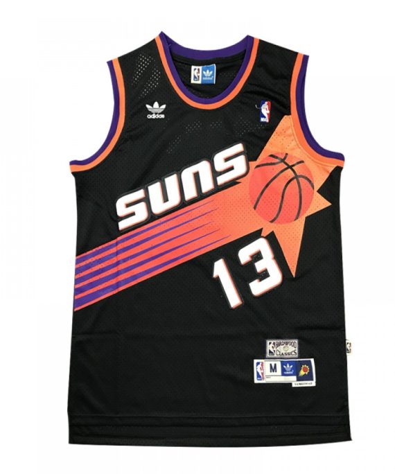 Camiseta Steve Nash #13 Phoenix Suns 2020 Negro Estampado Edition