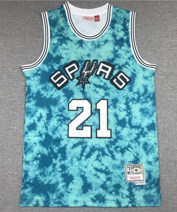 Camiseta Tim Duncan #21 San Antonio Spurs Astrología Edición Azul