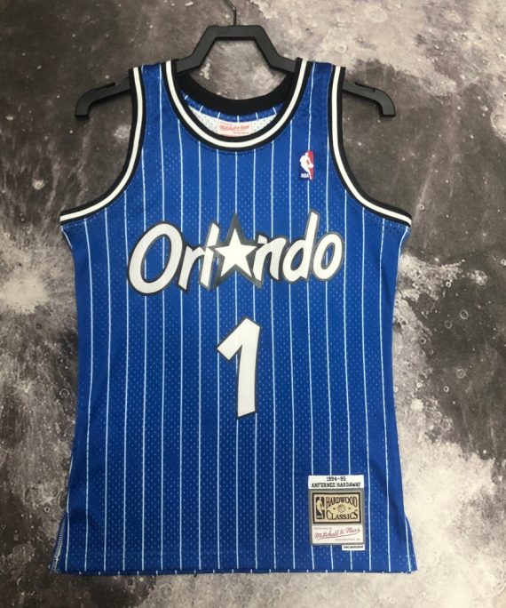 Camiseta Tim Hardaway #1 Orlando Magic 1995 Clásico Edition Azul