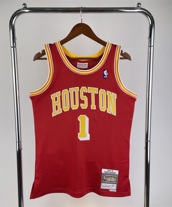 Camiseta Tracy McGrady #1 Houston Rockets 2004/05 Rojo
