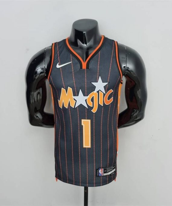 Camiseta Tracy McGrady #1 Orlando Magic 2022 City Edition Negro