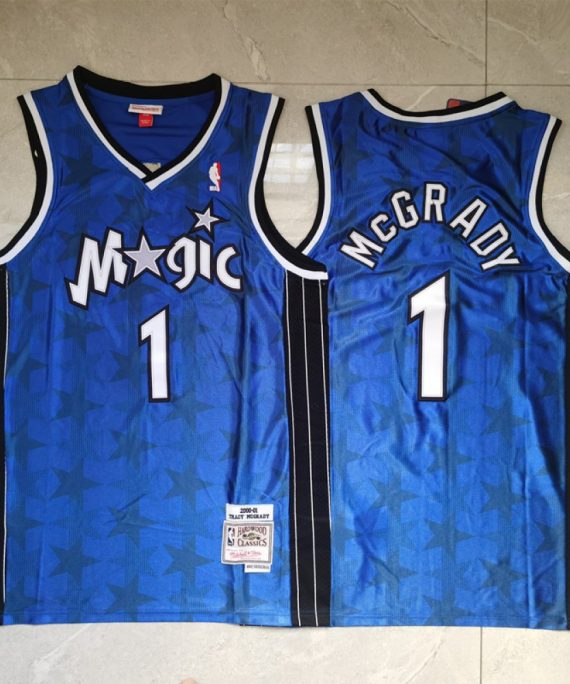 Camiseta Tracy McGrady #1 Orlando Magic Azul