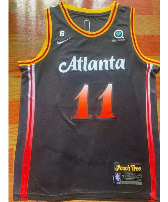 Camiseta Trae Young #11 Atlanta Hawks 2023 City Edition Negro