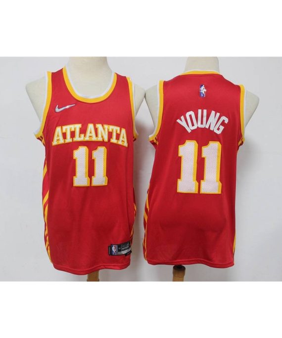 Camiseta Trae Young #11 Atlanta Hawks Icon Nuevo Rojo