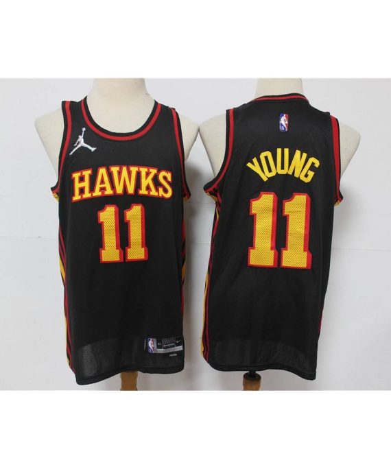 Camiseta Trae Young #11 Atlanta Hawks Negro