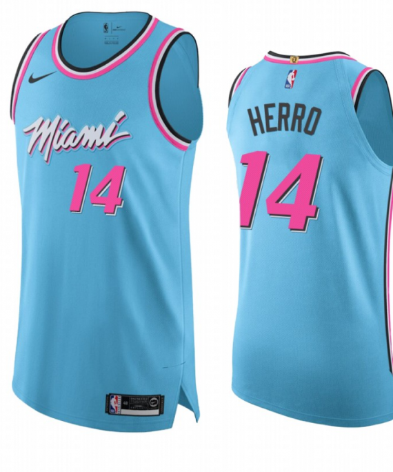 Camiseta Tyler Herro #14 Miami Heat 2019/20 Azul City Edition