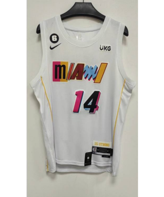 Camiseta Tyler Herro #14 Miami Heat 2023 Blanco City Edition