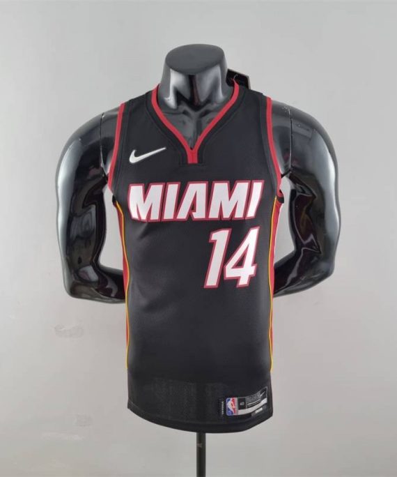 Camiseta Tyler Herro #14 Miami Heat Edicion 75 Aniversario Negro