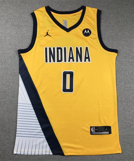 Camiseta Tyrese Haliburton #0 Indiana Pacers Amarillo