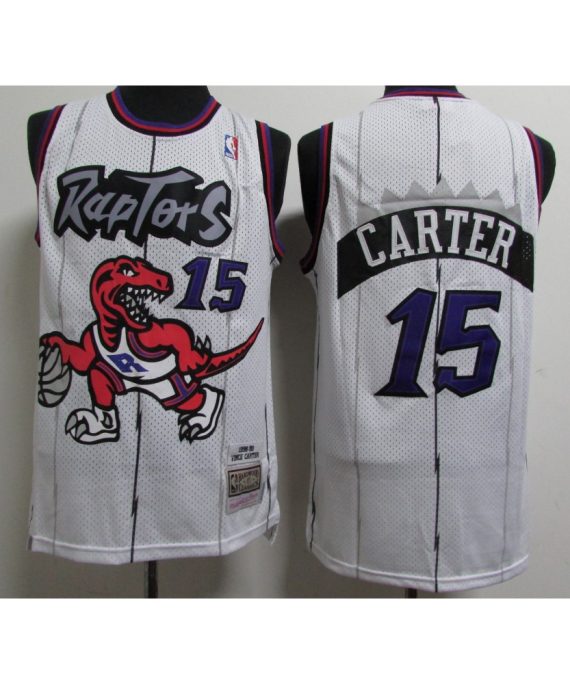 Camiseta Vince Carter #15 Toronto Raptors Blanco Classic Edition