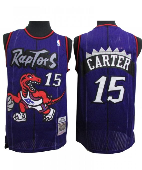 Camiseta Vince Carter #15 Toronto Raptors Púrpura Classic Edition