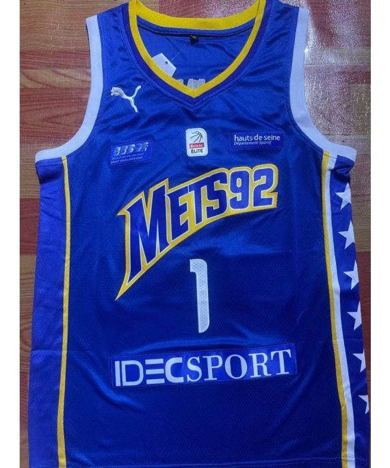 Camiseta Victor Wembanyama #1 Metropolis 92 Púrpura