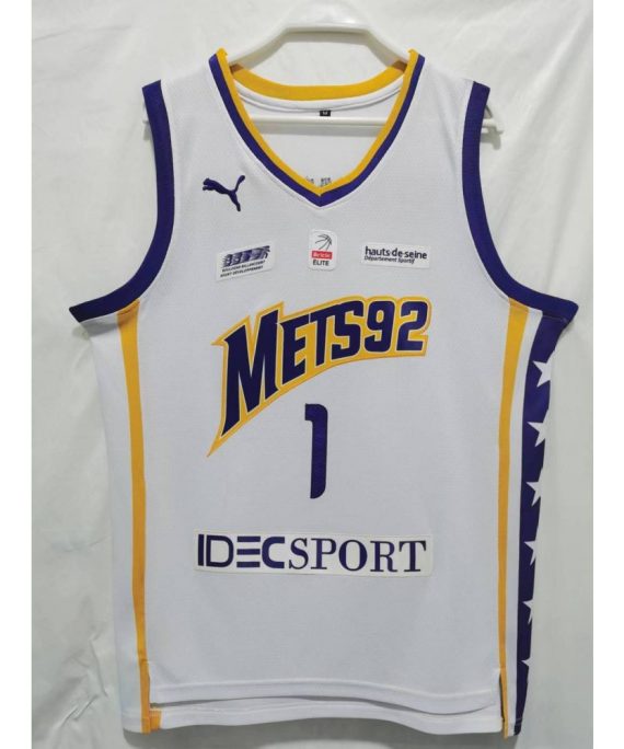Camiseta Victor Wembanyama #1 Metropolis 92 Blanco
