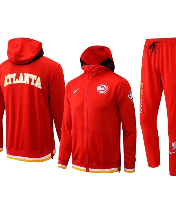 Chandal Atlanta Hawks Con Capucha 22/23 Rojo