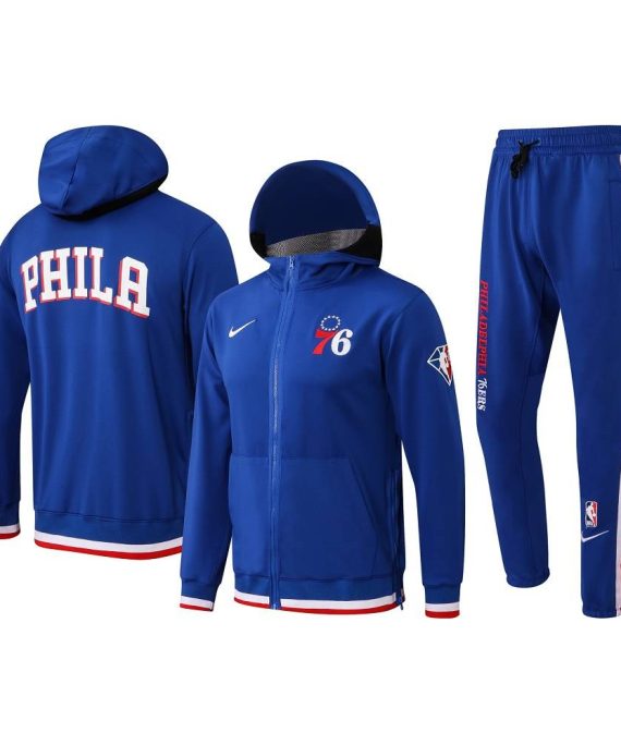 Chandal Philadelphia 76ers Con Capucha 22/23 Azul