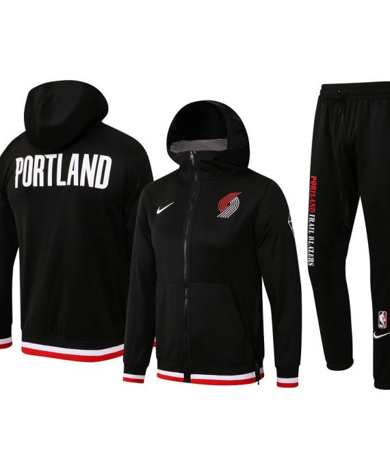 Chandal Portland Trail Blazers Con Capucha 22/23 Negro