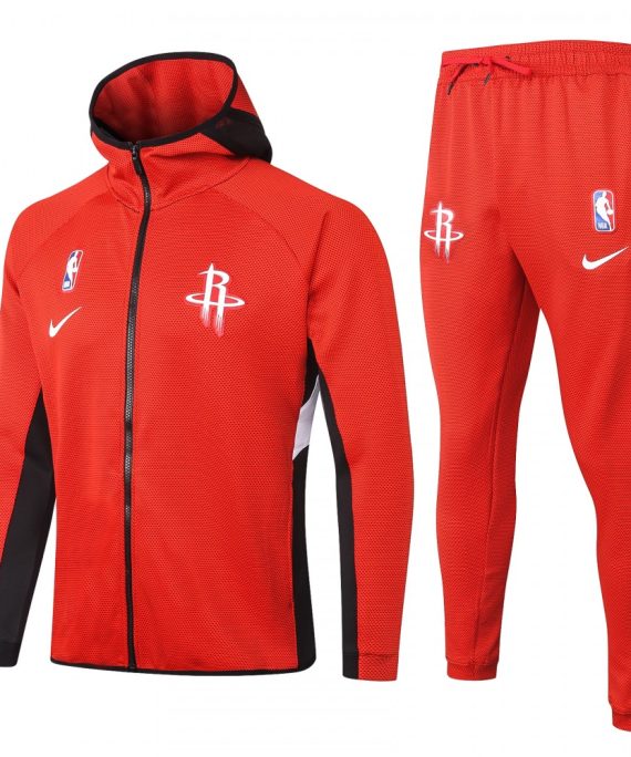 Chandal Houston Rockets Con Capucha Rojo