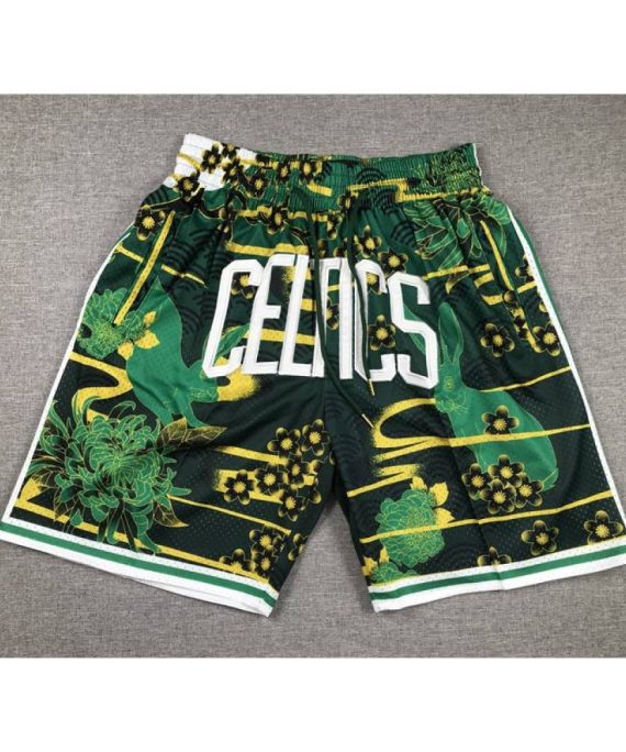 Pantalon Corto Boston Celtics De Bolsillo Verde