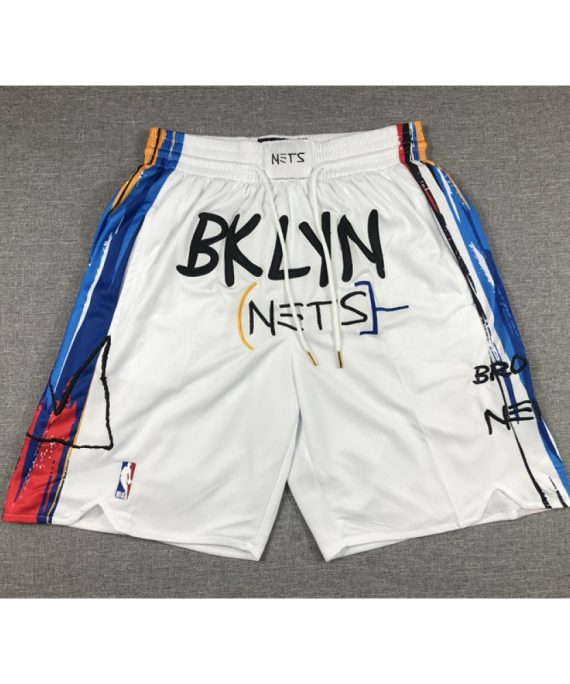 Pantalon Corto De Bolsillo Brooklyn Nets 2023 City Edition Blanco