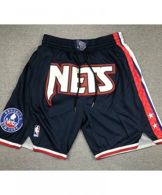 Pantalon Corto De Bolsillo Brooklyn Nets Azul Marino
