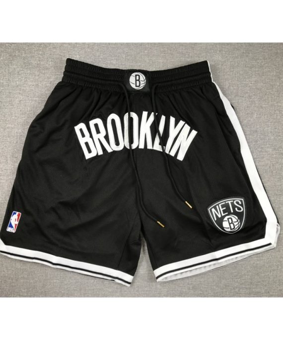 Pantalon Corto De Bolsillo Brooklyn Nets Negro