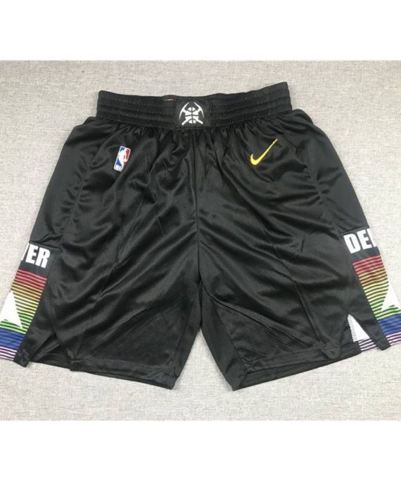 Pantalon Corto De Bolsillo Denver Nuggets Negro City Edition