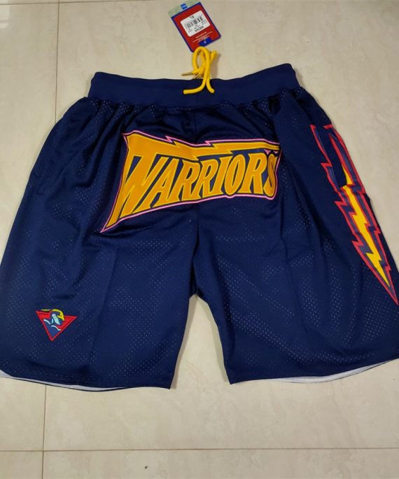 Pantalón Corto De Bolsillo Golden State Warriors Azul Marino